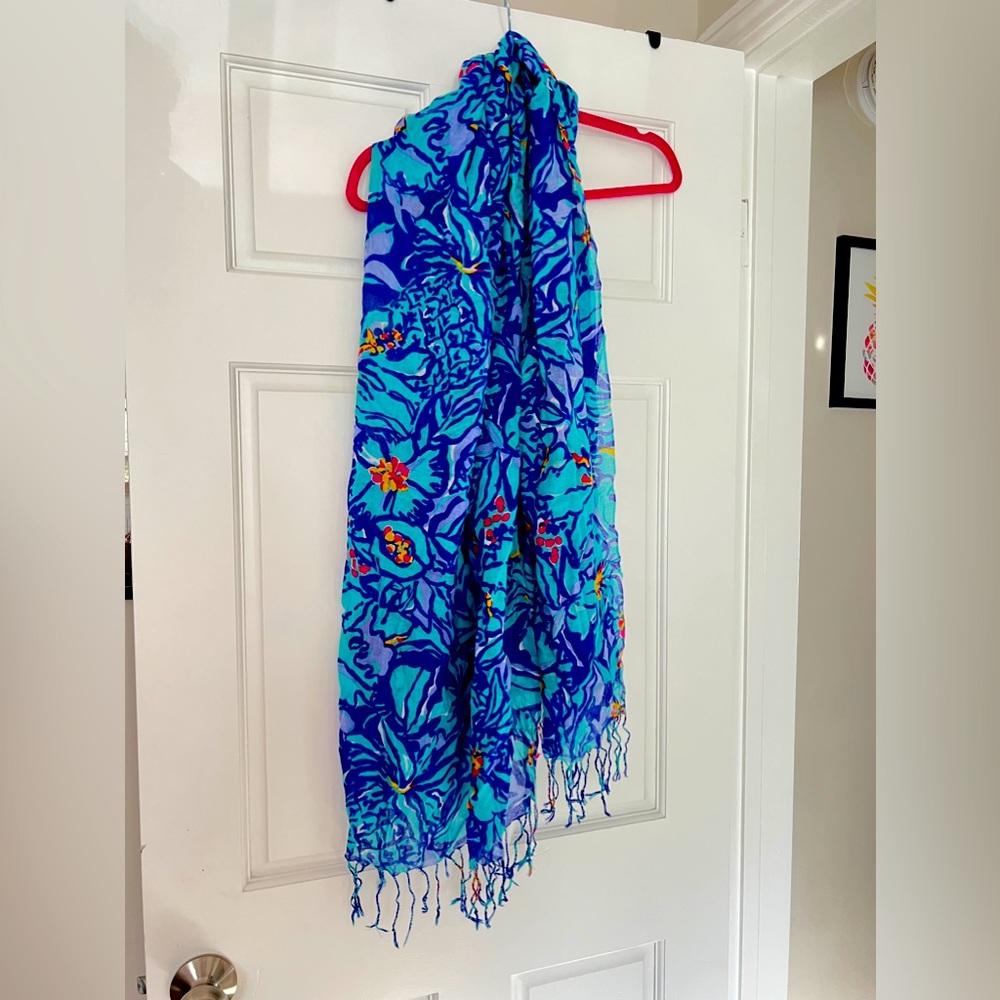 EUC Lilly Pulitzer Mai Tai Murfee Scarf